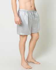 Short de Détente en Soie Satinée pour Homme