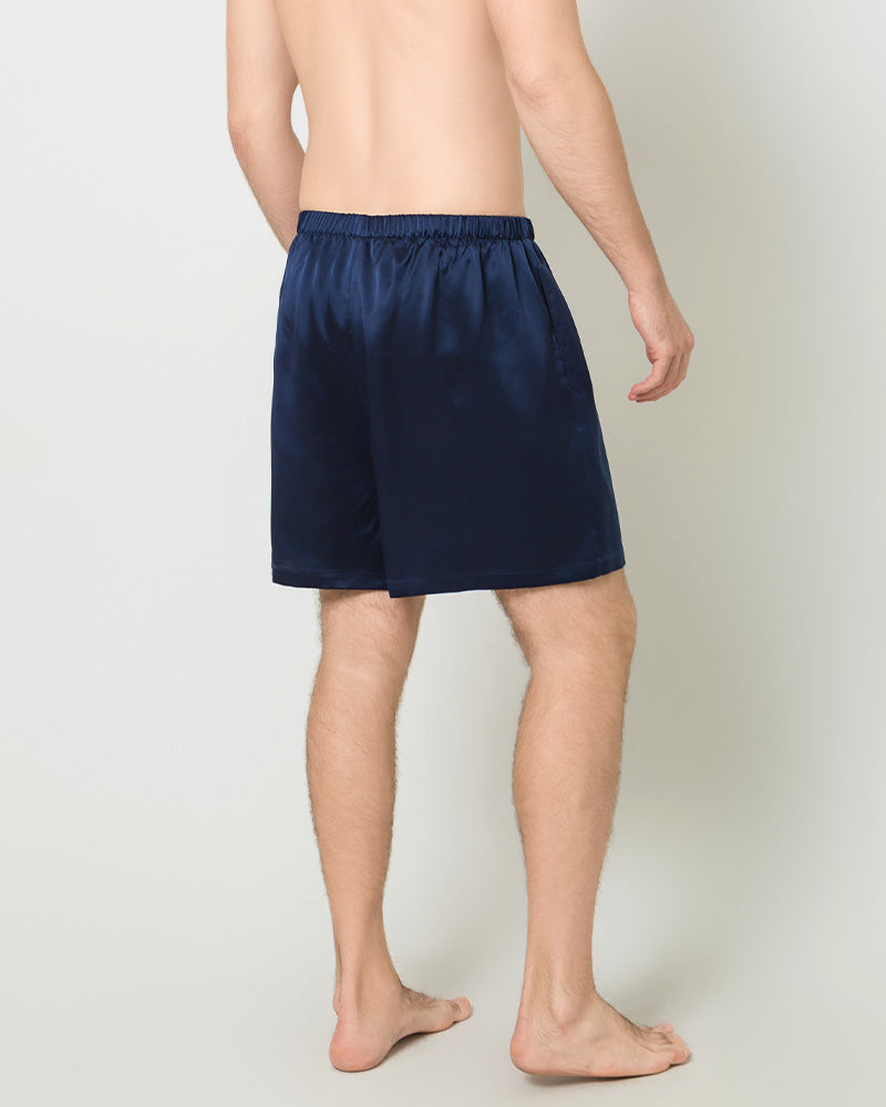 Short de Détente en Soie Satinée pour Homme