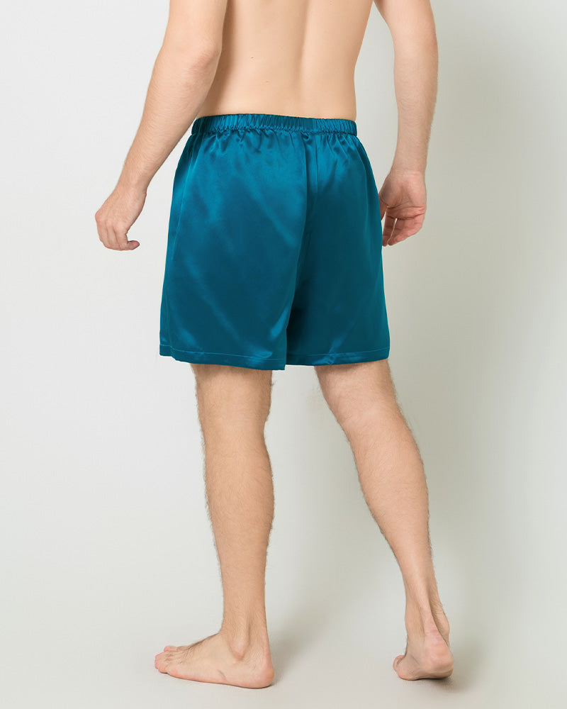 Short de Détente en Soie Satinée pour Homme