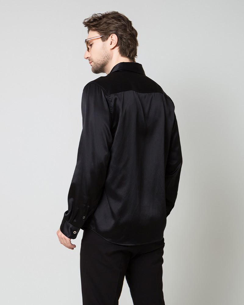 Chemise en Soie pour Homme Boutonnée