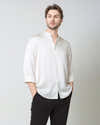 Chemise Homme à Manches Longues En Satin De Soie Brillante - Coupe Élégante - Pour Occasions Spéciales Ou Soirée - 3