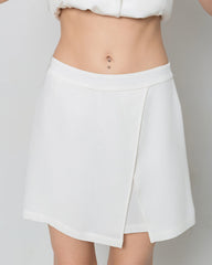 Jupe-Short en Soie Mini à Taille Enveloppante 40 Momme
