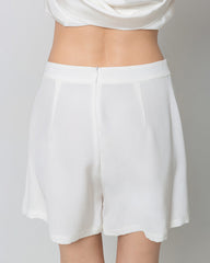 Jupe-Short en Soie Mini à Taille Enveloppante 40 Momme