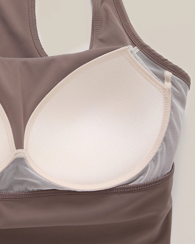 Brassière de sport en soie pour le yoga
