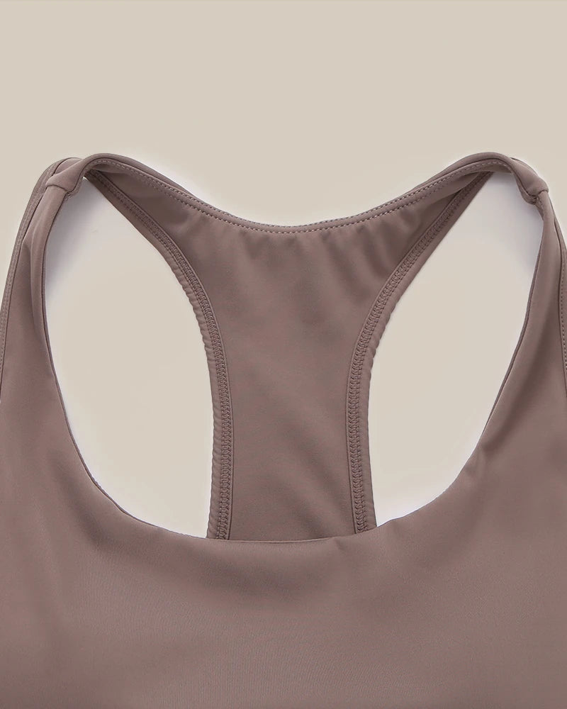 Brassière de sport en soie pour le yoga
