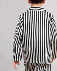 Ensemble de Pyjama en Soie Rayé pour Enfant