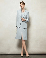 Blazer tailleur en triacétate avec doublure en soie