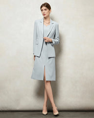 Blazer tailleur en triacétate avec doublure en soie