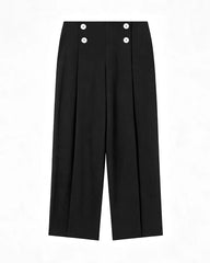 Pantalon large tailleur en triacétate