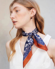 Foulard en soie Paisley Unisexe 53x53cm
