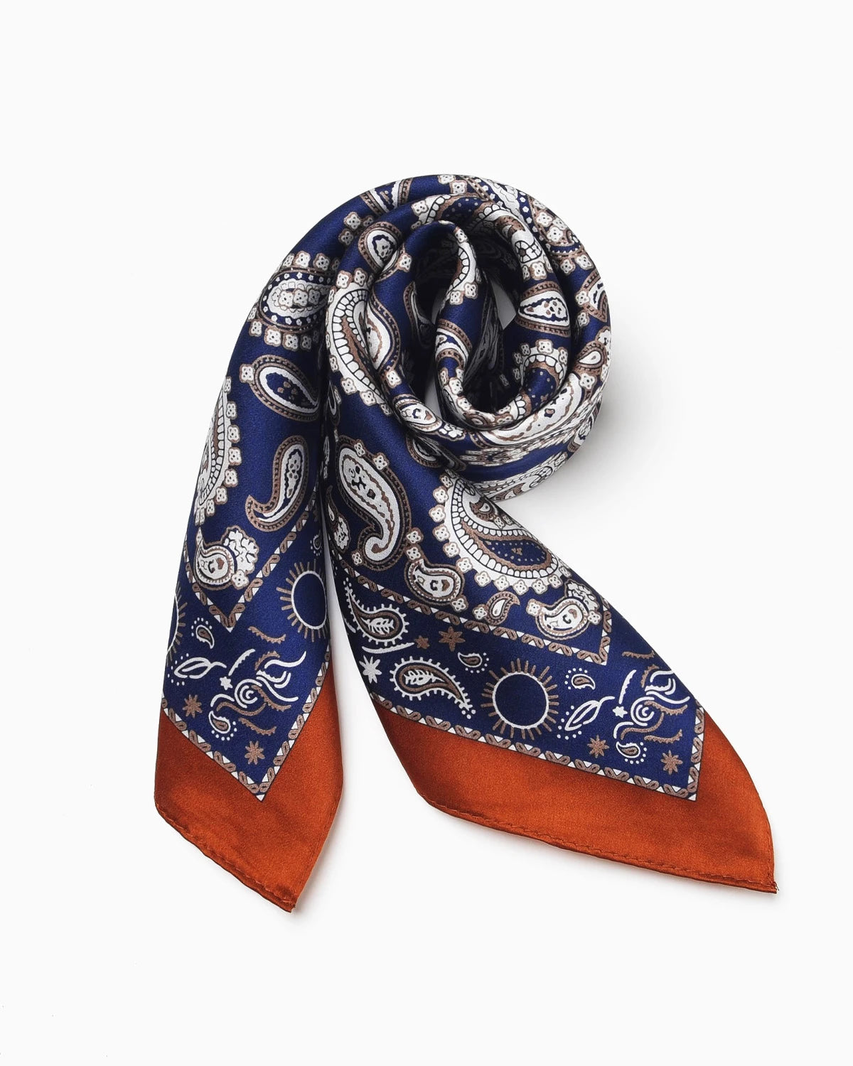 Foulard en soie Paisley Unisexe 53x53cm