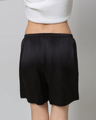 Short en Soie 100% avec Taille Élastiquée pour Femmes