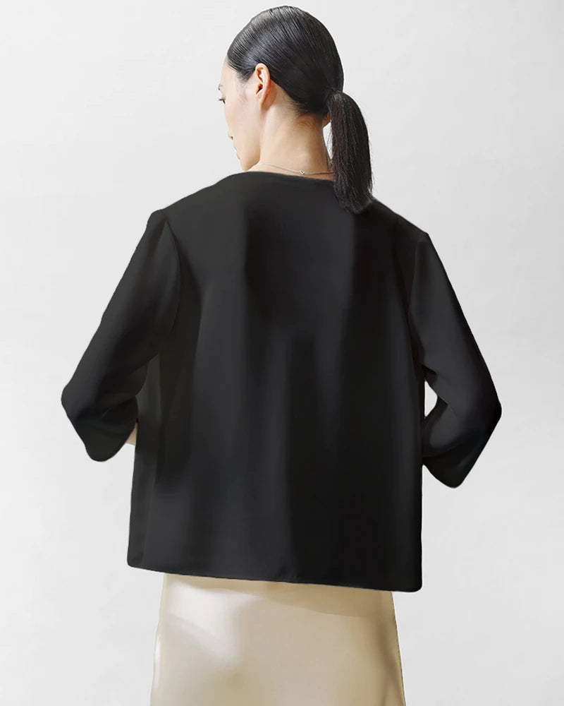 Cardigan en soie basique femme