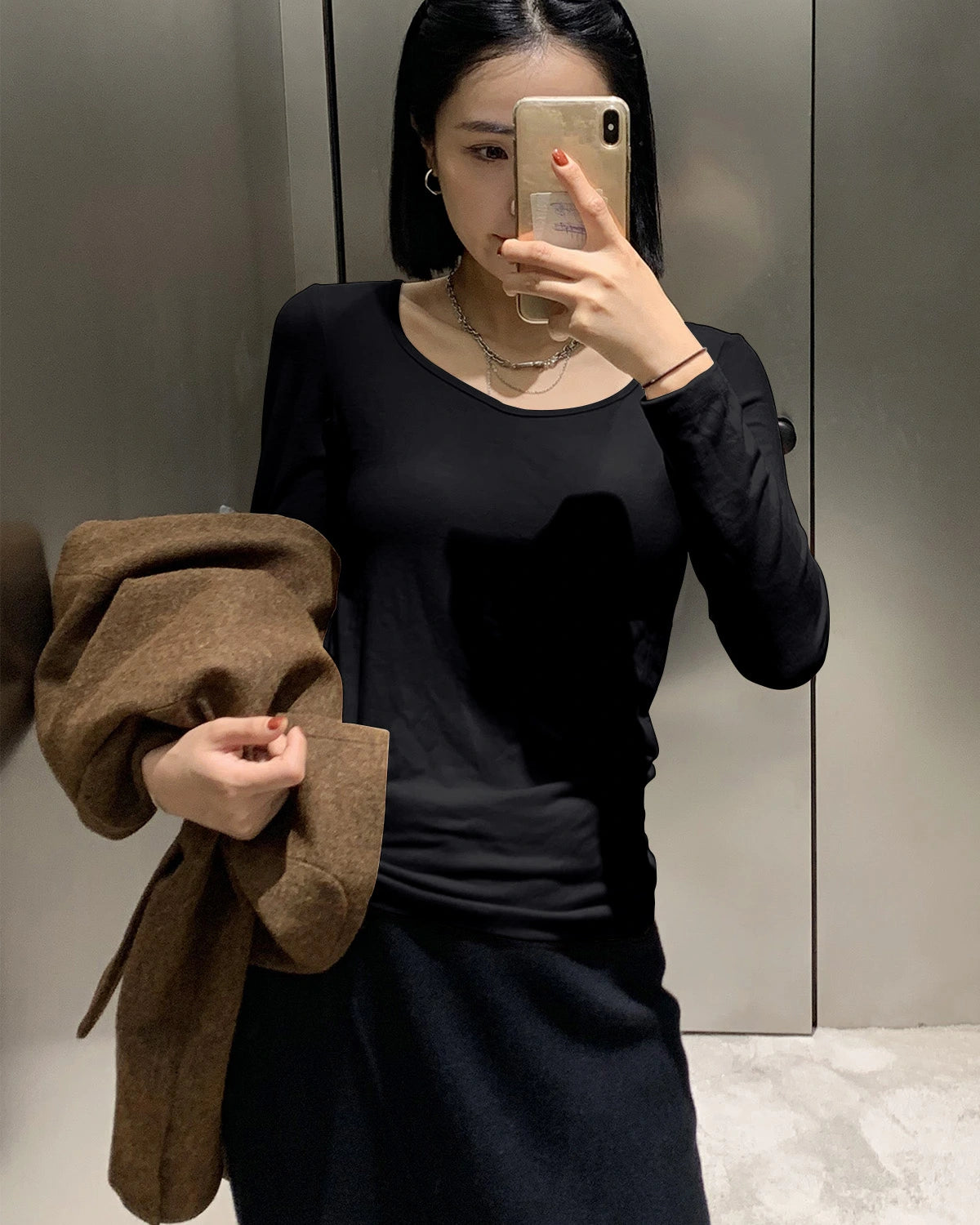 Ensemble de sous-vêtements thermiques brossés pour femme