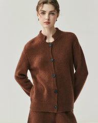 Cardigan & Short laine-cachemire femme