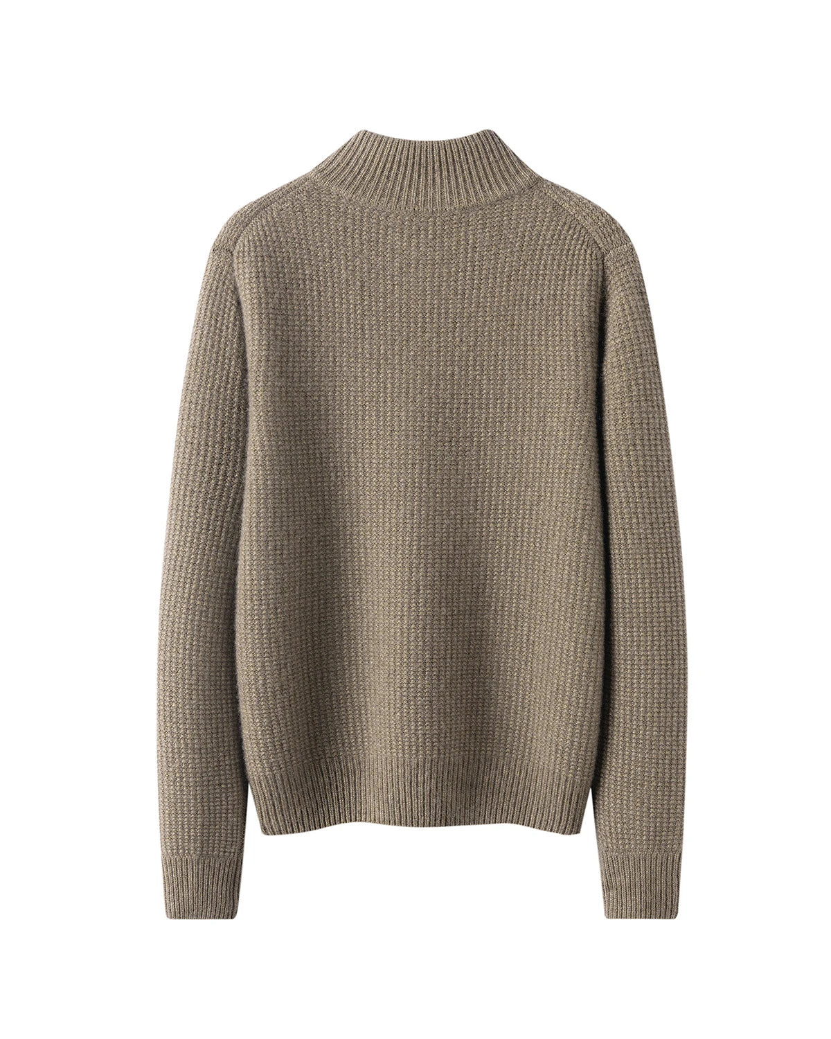 Pull en cachemire à demi-zip pour femme