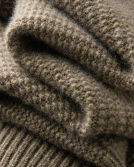 Pull en cachemire à demi-zip pour femme