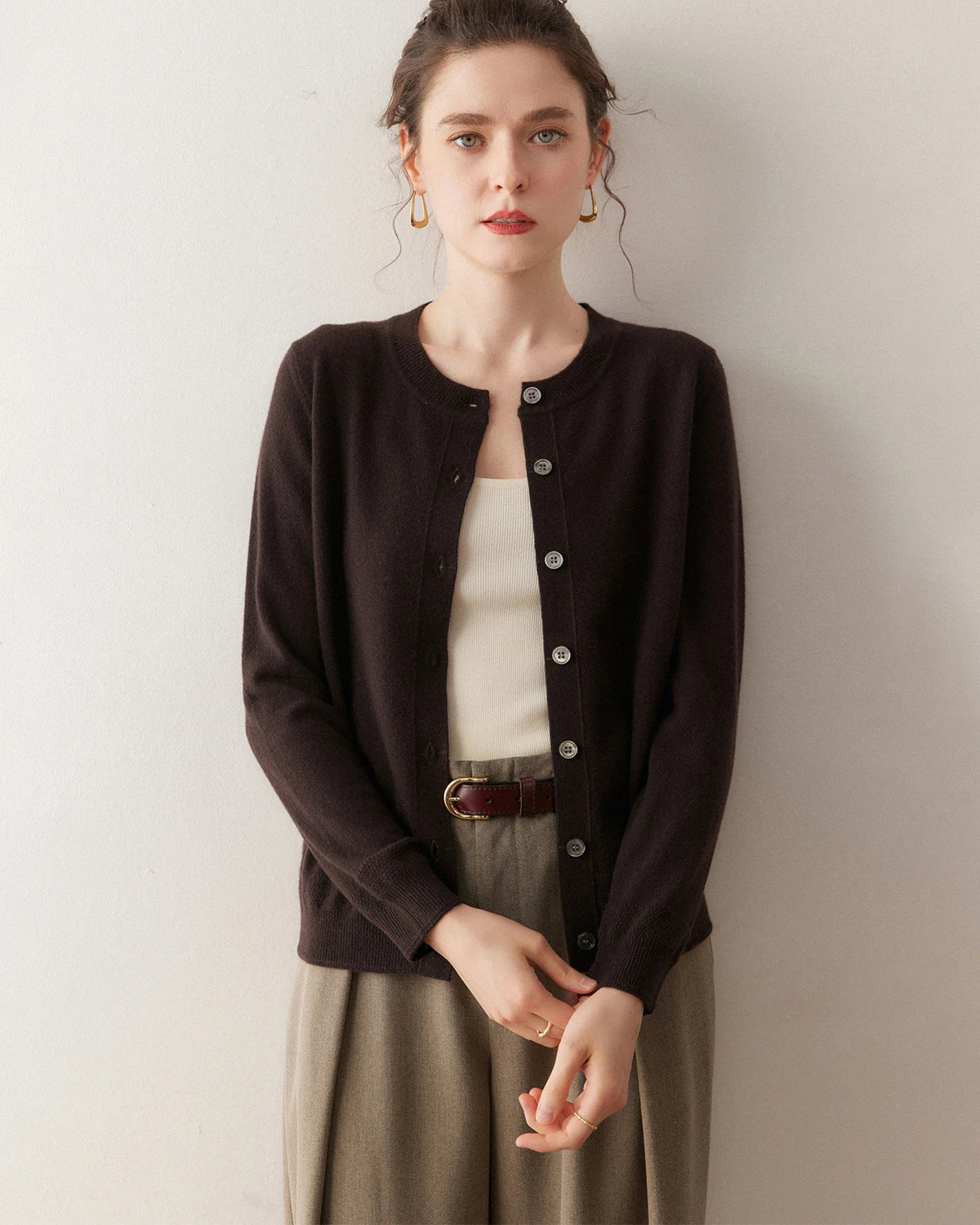 Gilet en cachemire léger pour femme