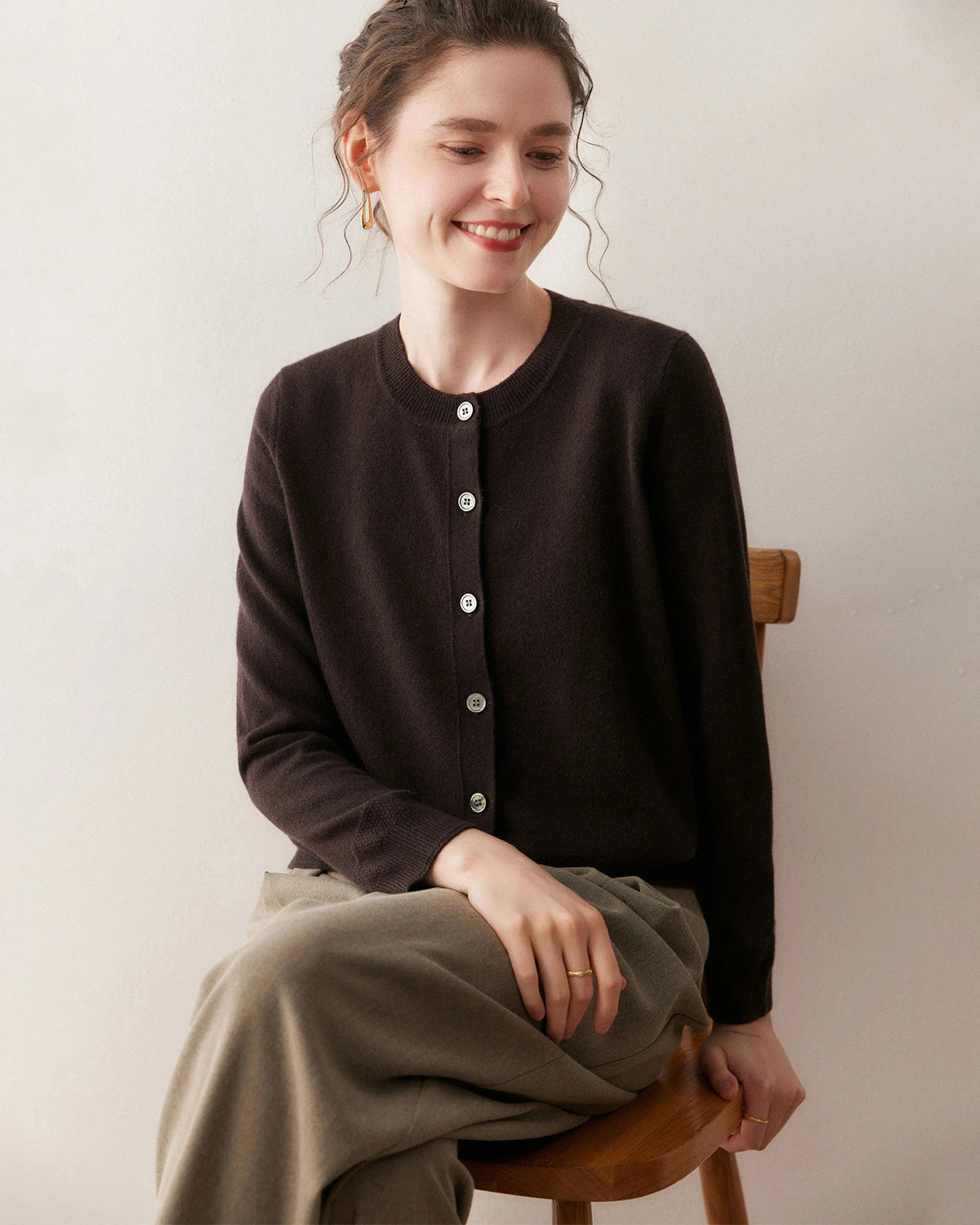 Gilet en cachemire léger pour femme