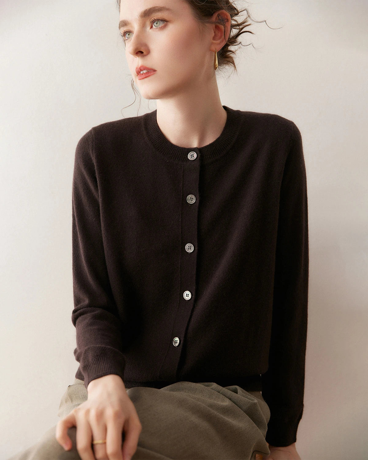 Gilet en cachemire léger pour femme