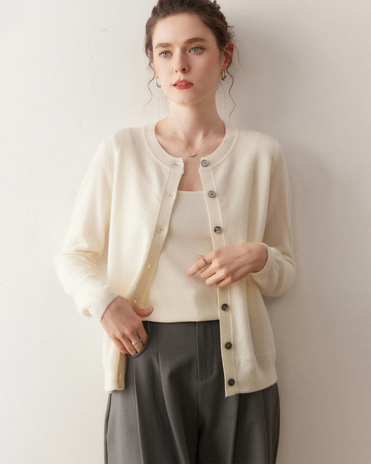 Gilet en cachemire léger pour femme