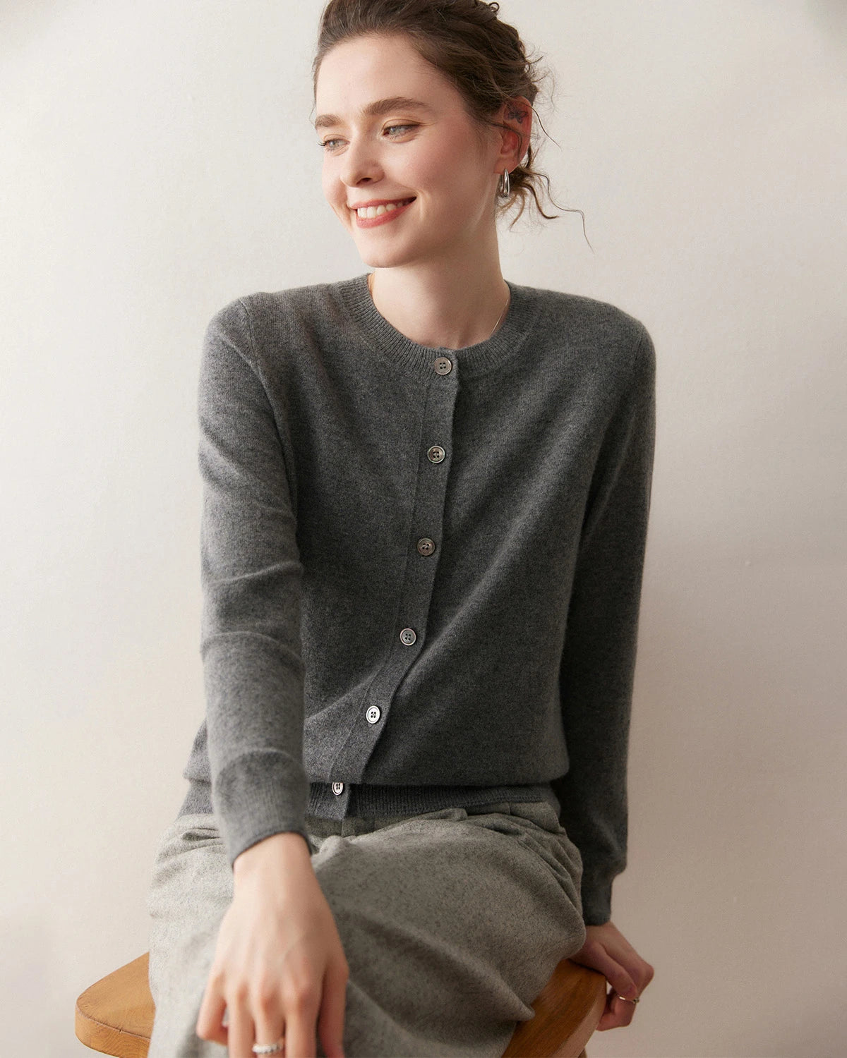 Gilet en cachemire léger pour femme