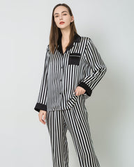 Ensemble de Pyjama en Soie Rayée
