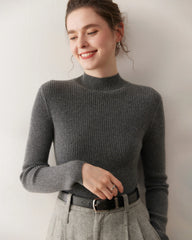 Sous-couche en cachemire ajustée pour femme