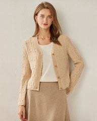 Cardigan en Cachemire Boutonné à Col en V