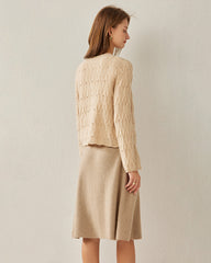 Cardigan en Cachemire Boutonné à Col en V