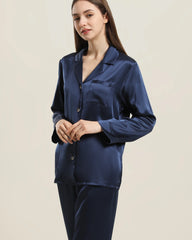 Pajamas en Soie pour Femmes 2 Pièces