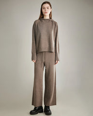 Pantalon Large en Cachemire pour Femmes