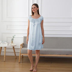 Chemise de Nuit en Soie Décontractée