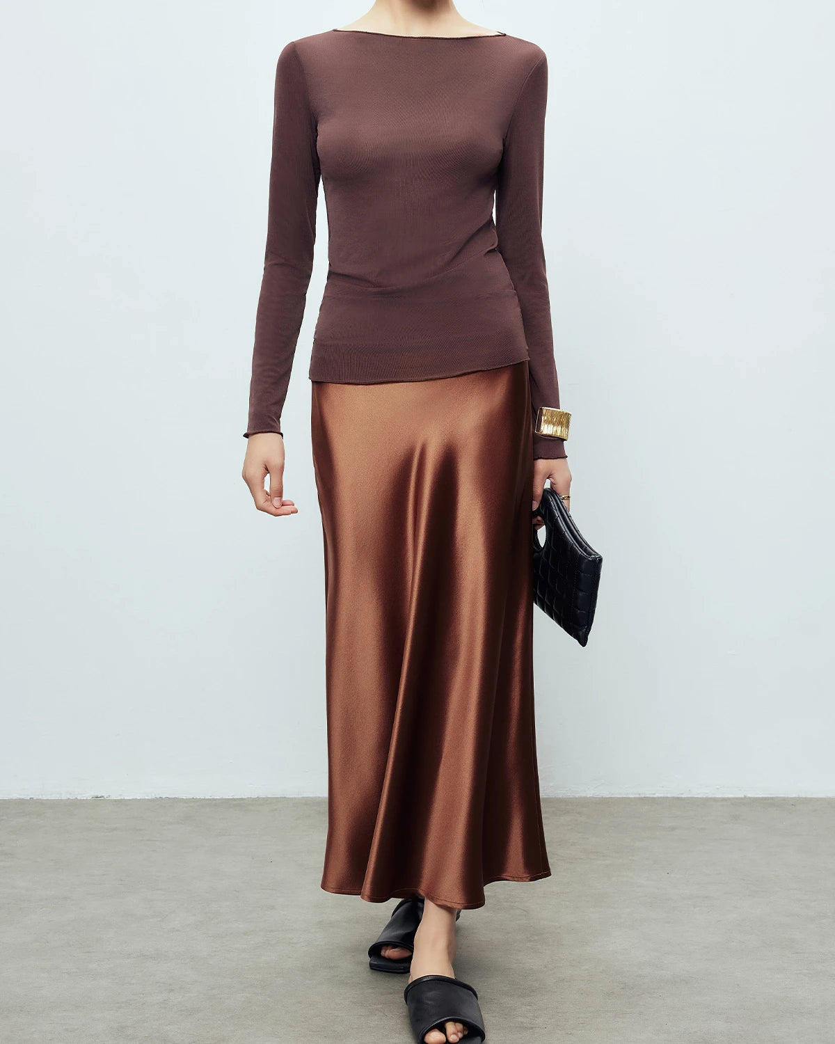 Jupe Maxi en Soie 22 Momme