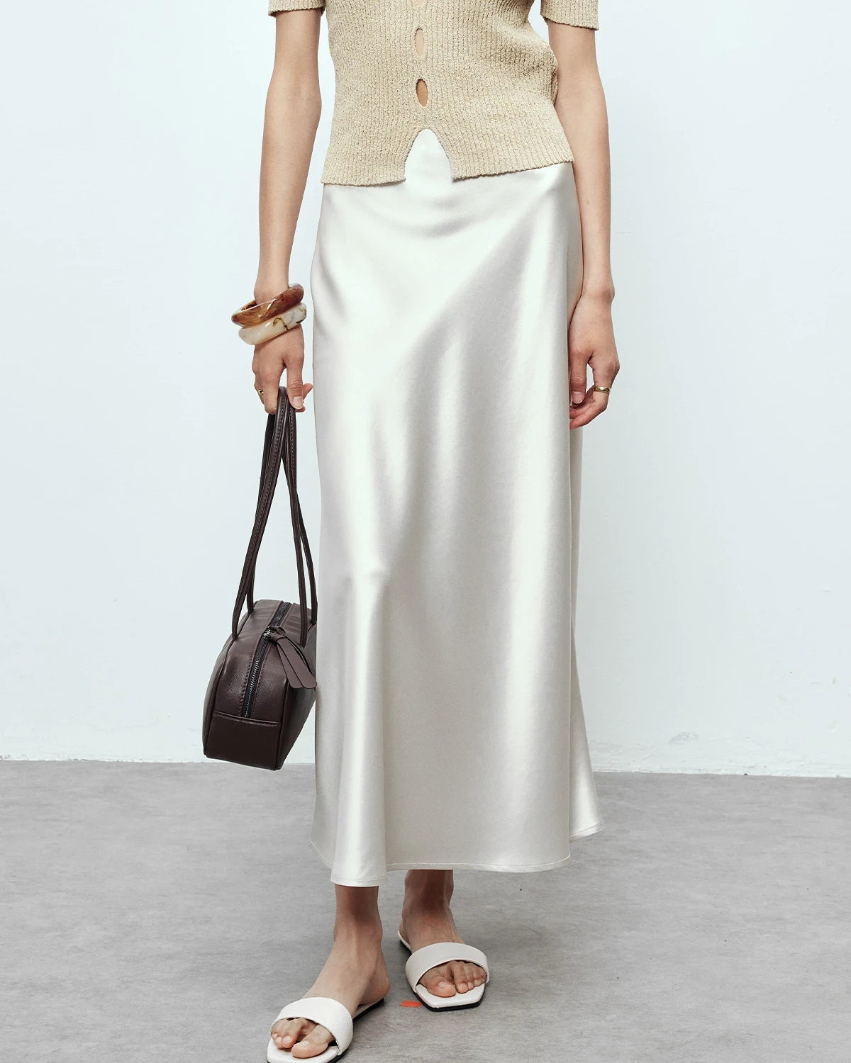 Jupe Maxi en Soie 22 Momme