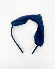 Bandeau en Soie avec Nœud Papillon