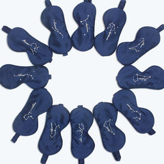 Masque de Nuit en Soie des 12 Constellations