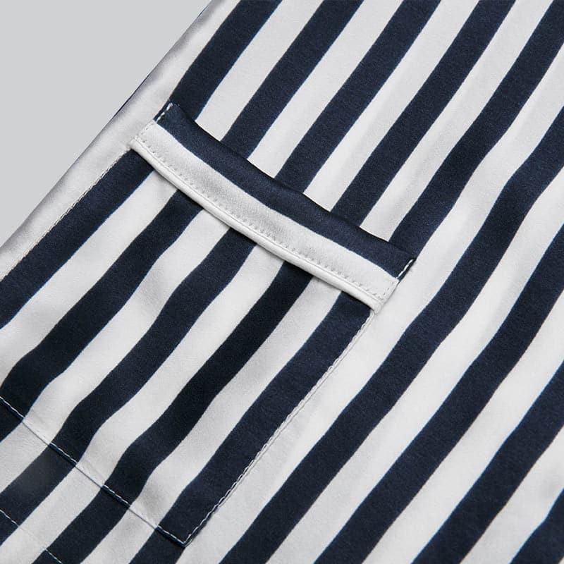 Ensemble de Pyjama en Soie Rayé pour Enfant