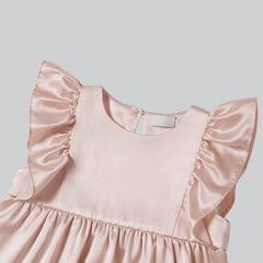 Jupe en Soie Couleur Unie pour Fille