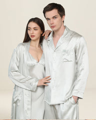Vêtements de Maison en Soie Pour Couple