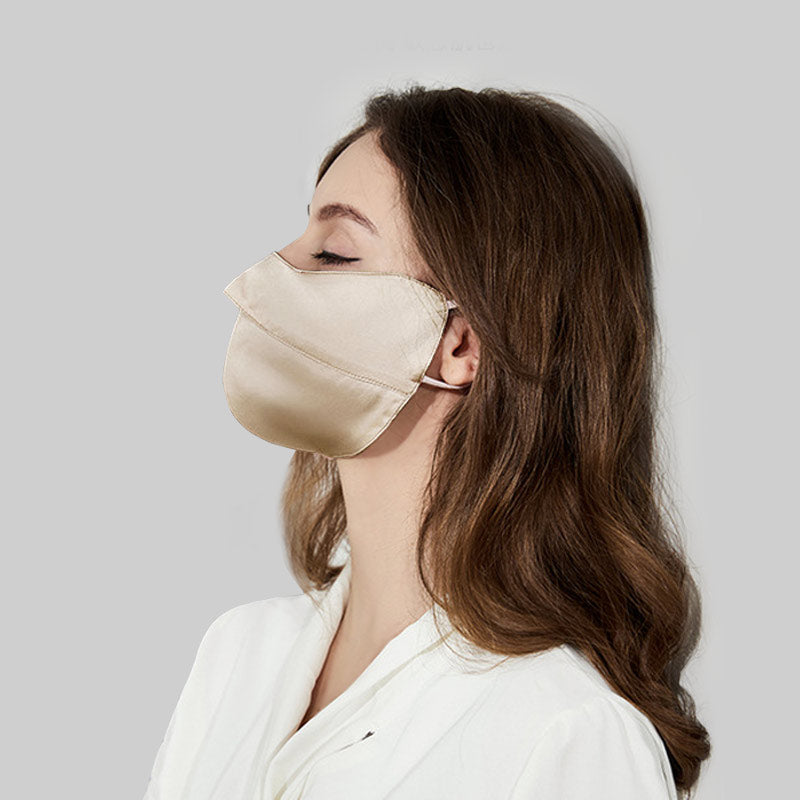 Masque de Protection pour le Coin des Yeux en Soie 100%