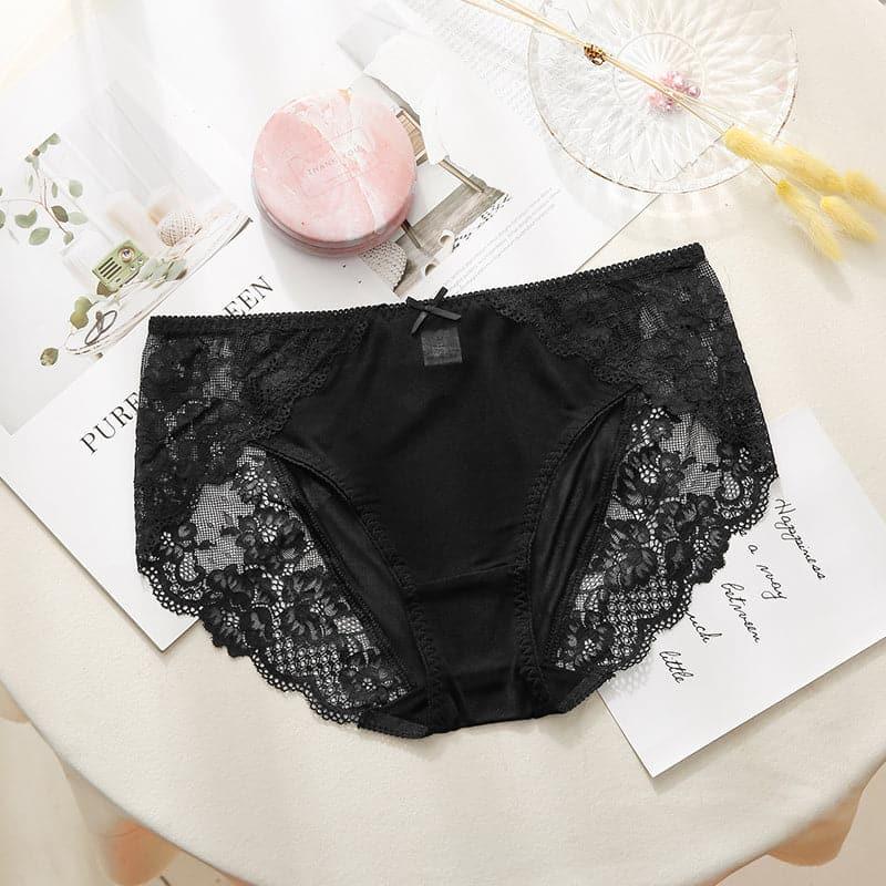 Sexy Lace Comfortable Silk  Panties - Daisysilk