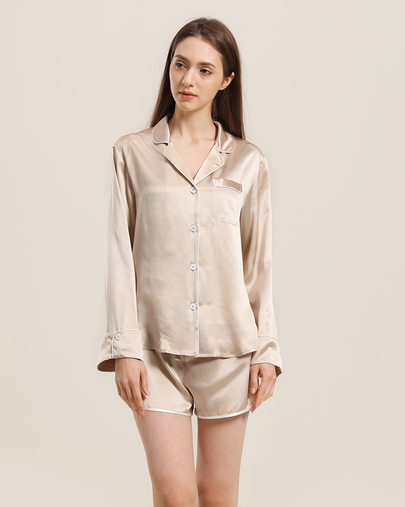 Ensemble de Pyjama en Soie Relax