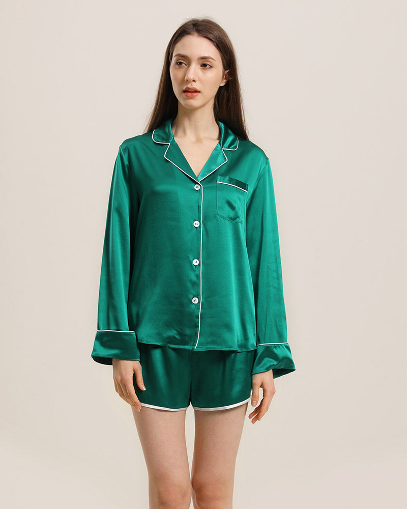 Ensemble de Pyjama en Soie Relax
