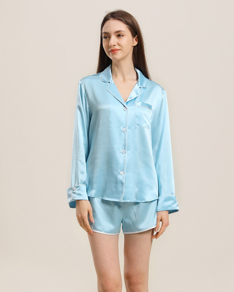 Ensemble de Pyjama en Soie Relax