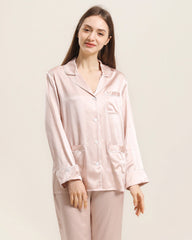 Pyjama Classique en Soie pour Femmes à la Maison