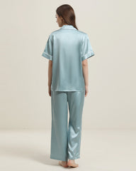 Ensemble de Pyjama en Soie à Manches Courtes 22 Momme