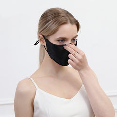 Masque pour le Visage en Soie 19 Momme à Design Réglable
