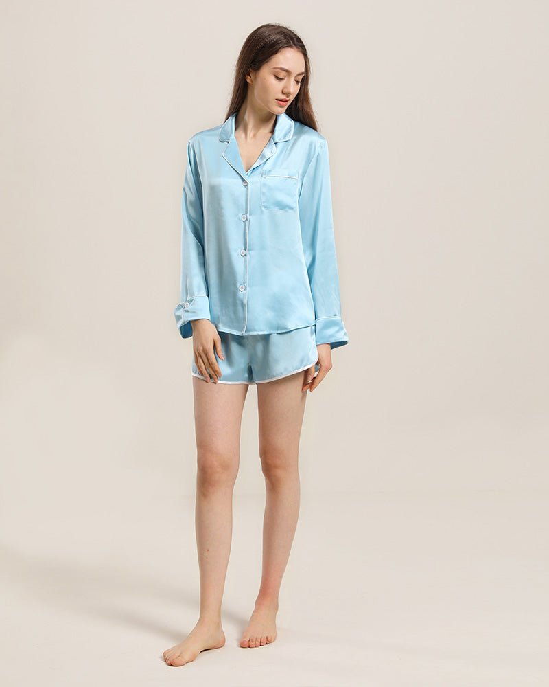 Ensemble de Pyjama en Soie Relax