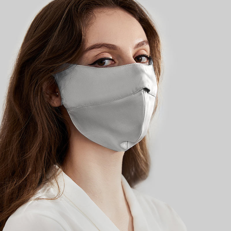 Masque de Protection pour le Coin des Yeux en Soie 100%